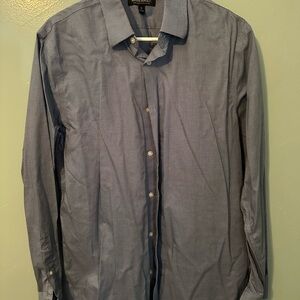 Banana Republic Men's Light Blue Textured Dress Shirt